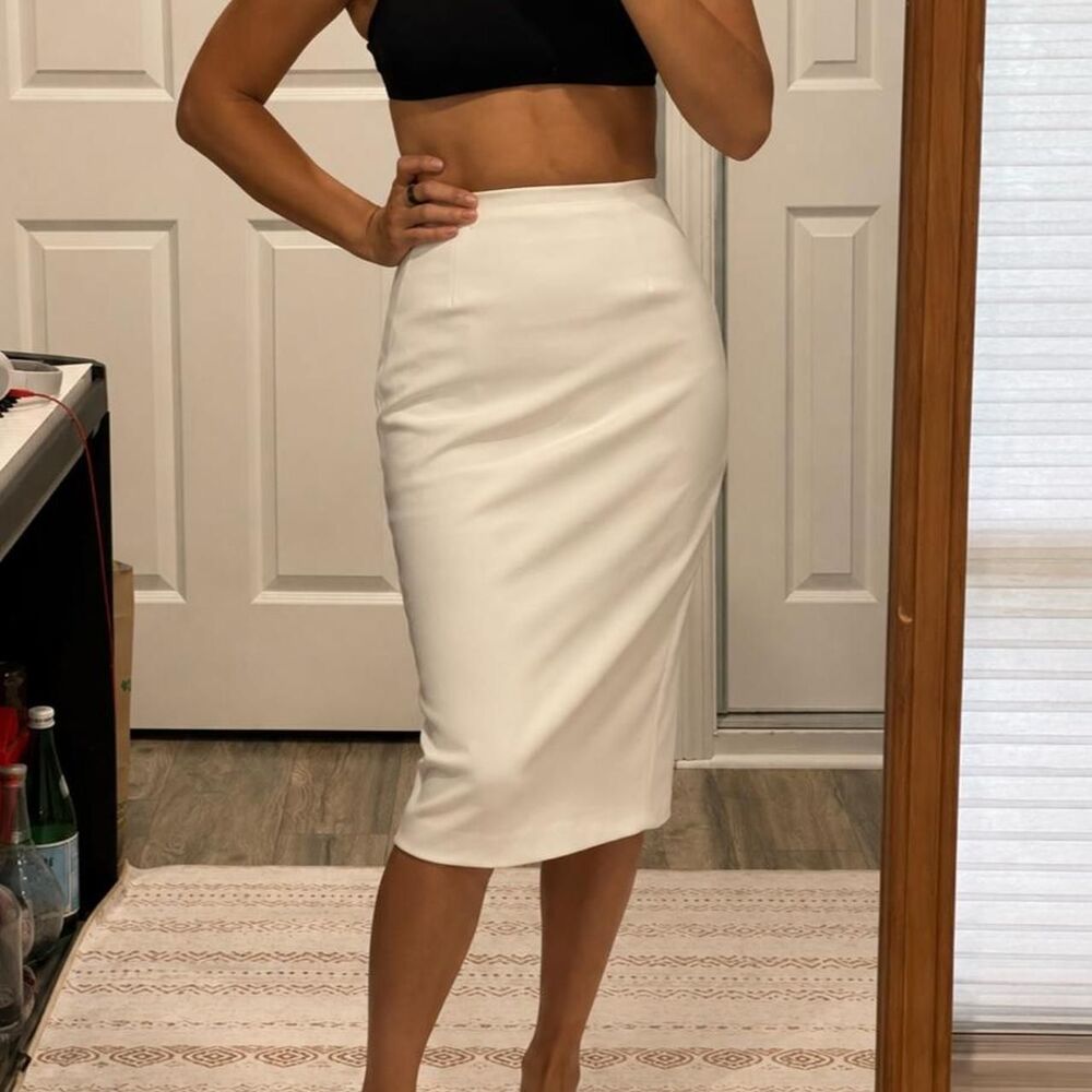 C/meo collective White midi skirt